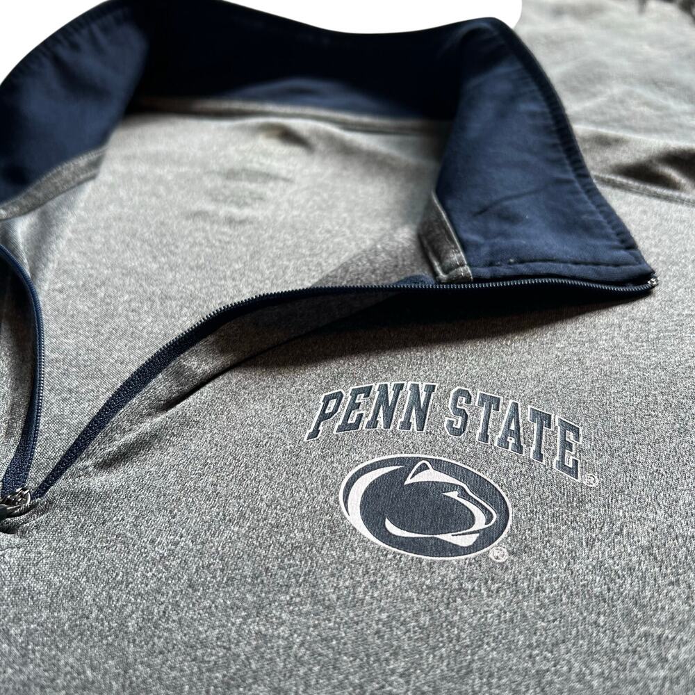Penn State Nittany Lions Mens 1/4 Zip Pullover Shirt Gray Long Sleeve Size XXL - Picture 4 of 13